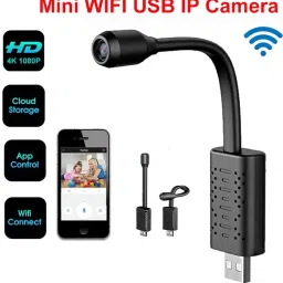 JRONJ Ultra HD spy hidden wireless Smart Wifi USB Camera Real-time Surveillance IP Camera Spy Micro AI Human Detection Mini camera Support 128G{NOT INCLUDED}-VXR201 Security Camera image 2