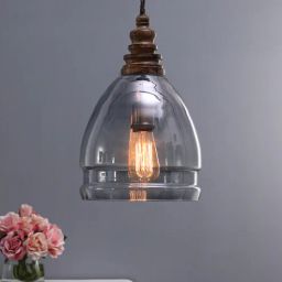 kapoor lampshades Agueda Blue Glass Hanging Light-picture-24