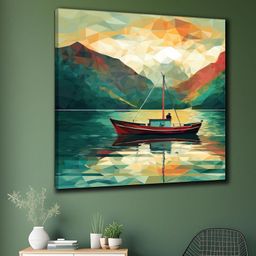 saf Wooden Framed Nature Art Canvas Wall Painting for Home Décor and Office Digital Reprint 30 inch x 30 inch Painting-picture-9