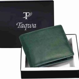 Men Trendy Green Artificial Leather Wallet-image-77