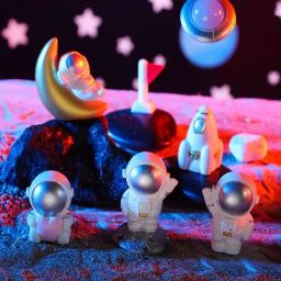Pack of 7 Space Crafts and Astronaut Miniature Ddecor-image-5