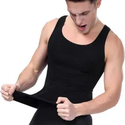Premium Compression Tank Top Slimming Body Shaper Vest Tummy Control Undershirt Men Shapewear-image-67