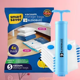 blend buzz Jumbo Size Space Saver Vacuum 78 Bags Reusable Moisture Proof Travel Storage Vacuum Bags-picture-2