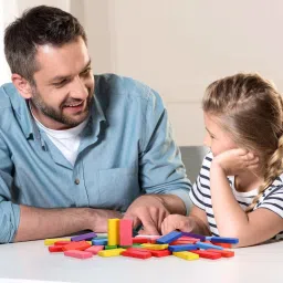 arther 120 PCS Colorful Wooden Block Game Set Model Building Kit image 3