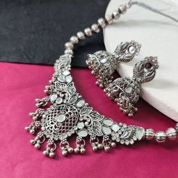 Alloy Silver Jewel Set-image-81