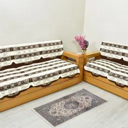 GHD6006SS 5 Seater Floral Printed Net Sofa Cover Set Sofa Fabric-0