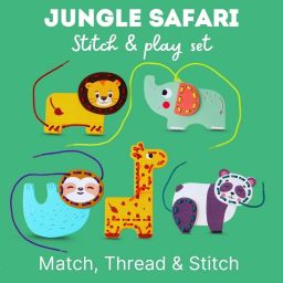 Wooden Animal Stitching Toy Play Set for Kids-17