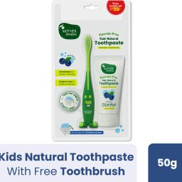 Natural Blueberry for Kids, Strengthen Gums, Anti Cavity+Enamel Care Toothpaste-picture-11