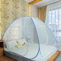 Polyester Kids Washable Polyester Mosquito Net | King Size Flexible &Foldable(Multicolor) Mosquito Net-29