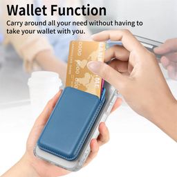 clickcase Magnetic Wallet with Video Stand, Compatible with MagSafe Wallet for iPhone Wallet with Kickstand, Card Holder for iPhone 16/15/14/13/12 Series (Green) image 2
