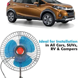 Oscillating Fan 6 Inch 12V Automotive For Car/Truck/Auto rickshaw-PP-168 Car Interior Fan-image-76
