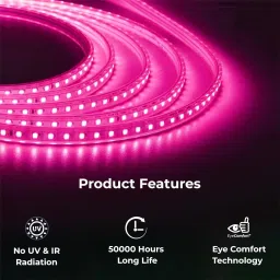 2400 LEDs 20 m Pink Steady Strip Rice Lights-image-41