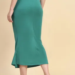 Trendmalls TM-P001-Light Green-M Lycra Blend Petticoat image 2