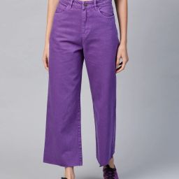 Women Regular High Rise Purple Jeans-image-69
