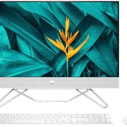 HP All-in-One PC 12th Generation Core i3 (8 GB DDR4/512 GB SSD/Windows 11 Home/23.8 Inch Screen/AIO 24-cb1901in) with MS Office-11