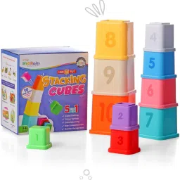 intelliskills Premium Stacking & Sequencing Cubes Toy | Activity & Learning Toy for Babies image 4
