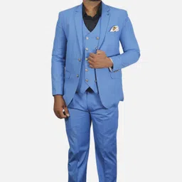 gargian master cut Men Single Breasted Solid Suit-picture-13