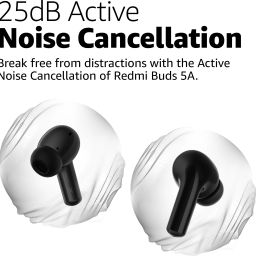 mi Buds 5A, 25dB ANC,30hr playtime, AI-ENC clear calls, BT 5.4, low latency gaming Bluetooth Headset image 2