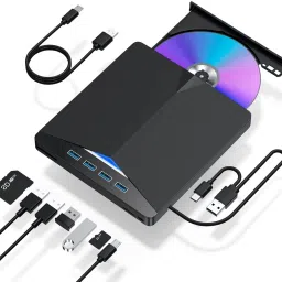 OG X NEXA WITH DEVICE USB 3.0 & Type-C External CD/DVD Drive – Portable +/-RW DVD Player External DVD Writer-35