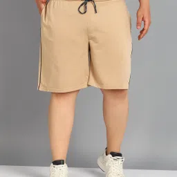 Solid Men Beige Casual Shorts-image-33