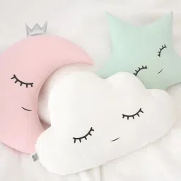 Children Moon Star Cloud Cushion Soft Baby Pillow Plush Cloud Shaped Pillow- 30 cm-image-62