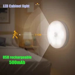 Motion Sensor Light USB Rechargeable Battery Powered LED,Stick-On Cabinet Night Lamp-image-58