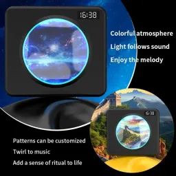 x88 pro Digital Alarm Clock with Projection Screen Radio Operated Black Clock image 4