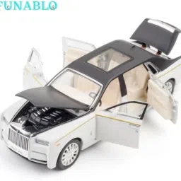 1:34 Scale Rolls-Royce Phantom Diecast Model Car Toy Collection Light Sound Gift-image-34