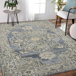 saraswati global Grey Persian Viscose 8 ft x 10 ft Hand Tufted Carpet-picture-24