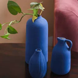 purezento Blue Ceramic Rhombus Table Vases-picture-29