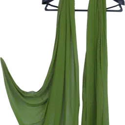 Chiffon Solid Light Green Women Dupatta-8