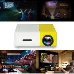 VOLTegIC Multimedia LED Projector with Remote Controller 400 lm LED Corded & Cordless Portable Projector-4