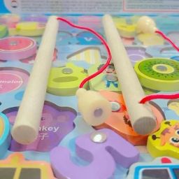 Wooden Fishing Game Digital Toy For Kids,-18