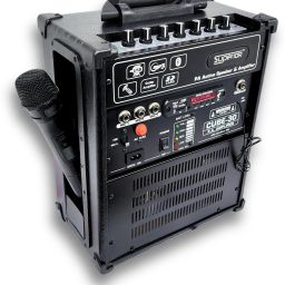 Professional Cube Series Amplifier, Portable Cube Series Amplifier with Cordless Mic Indoor, Outdoor PA System-13