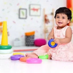 himanshu tex Toddler Block Shape ABCD, Plastic Teddy Stacking Ring image 4
