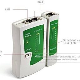 wnd RJ45 RJ11 Cat5 Cat6 LAN Cable Tester Handheld Network Cable Tester Network Interface Card image 2