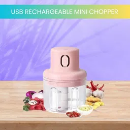 sacro Mini Rechargeable Chopper, Electric Chopper for Onion, Garlic and VegetableA229 Electric Vegetable & Fruit Chopper-picture-12