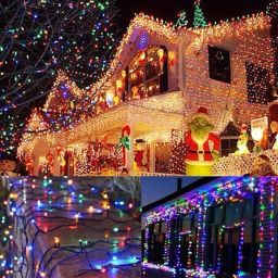 lopvi 56 LEDs 20 m Multicolor Color Changing, Flickering, Steady String Rice Lights image 4
