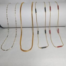 Golden Chain Combo (Set of 4) – 21 Inch, Pure Pital Brass, Gold-plated Plated Brass, Alloy Chain-image-83