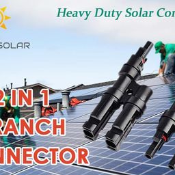 sunxo solar 2 in 1 T2 MC4 Branch Connector for Solar Panel with Solar MC4 Connector (1 T2 +3 Pair MC4 Connector) image 5