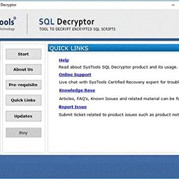 SysTools SQL Decryptor (Email Delivery-No CD) image 2