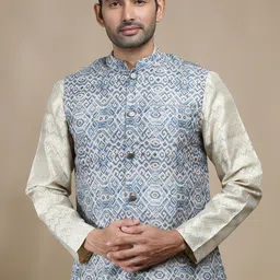 FILORI Printed Nehru Jacket-picture-34