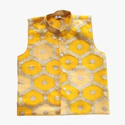 Jilmil Boys Printed Mandarin Collar Nehru Jacket-picture-39