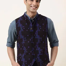 Fabindia Pure Cotton Printed Nehru Jackets-picture-19