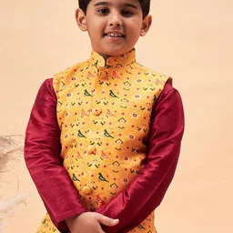 VASTRAMAY Boys  Printed Nehru Jacket-10