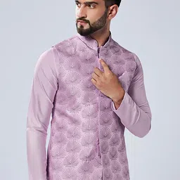 KISAH Woven Design Nehru Jacket image 3