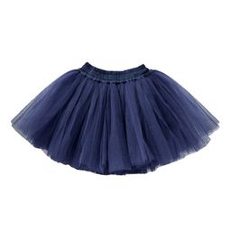 A.T.U.N. Girls Navy Blue Solid Flared Mini Tutu Skirt-image-38