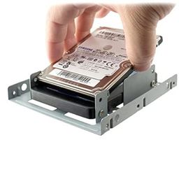 generic Solid Steel SSD/HDD 2.5" to 3.5" Mounting Bracket Kit | SSD Mounting Bracket for Desktop | Secure SSD/Laptop Hard Disk Fitting in Desktop | Durable Holder for 2.5" SSD Drive-Silver image 4