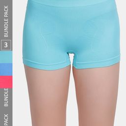Amour Secret Pack Of 3 Mid-Rise Leak-Proof Boy Shorts Briefs-picture-49