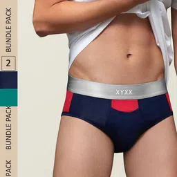 XYXX Men IntelliSoft Antimicrobial Micro Modal Pack of 2 Dualist Briefs XYBRF2PCKN291-24